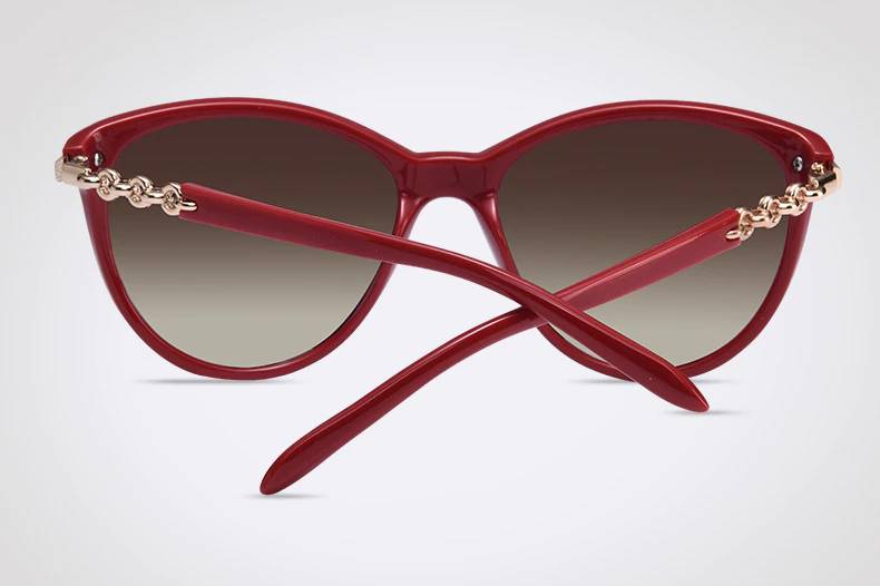 Women's Cat Eye Polarized Sunglasses with Gradient Shades