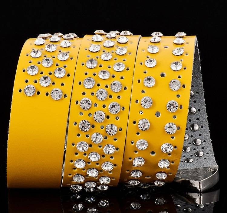 Women's Rhinestones Decorated Belt