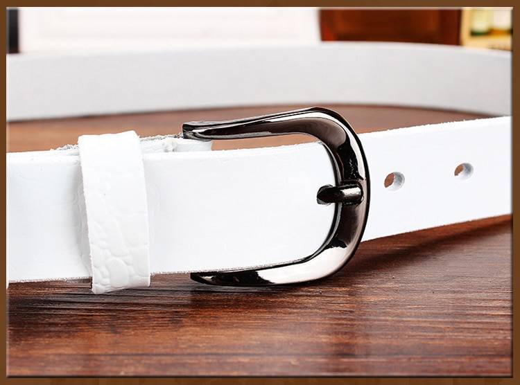 Leather Belt with Metal Buckle Leather Belt with Metal Buckle