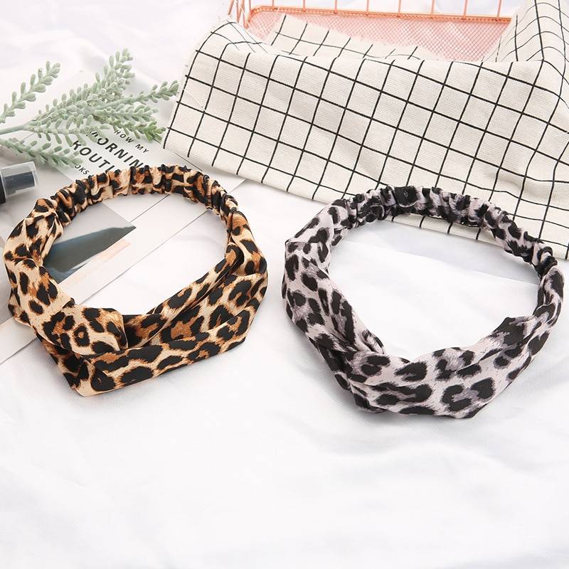 Canvas Headband in Animal Print