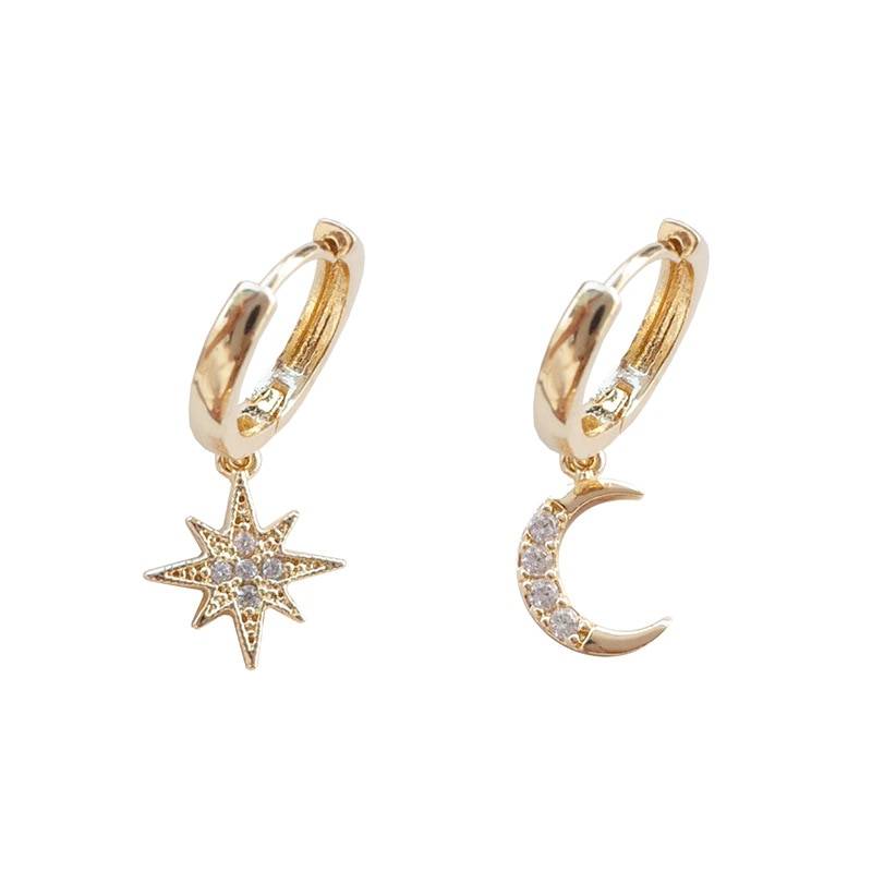 Women's Star/Moon Shaped Dangle Earrings Women's Star/Moon Shaped Dangle Earrings