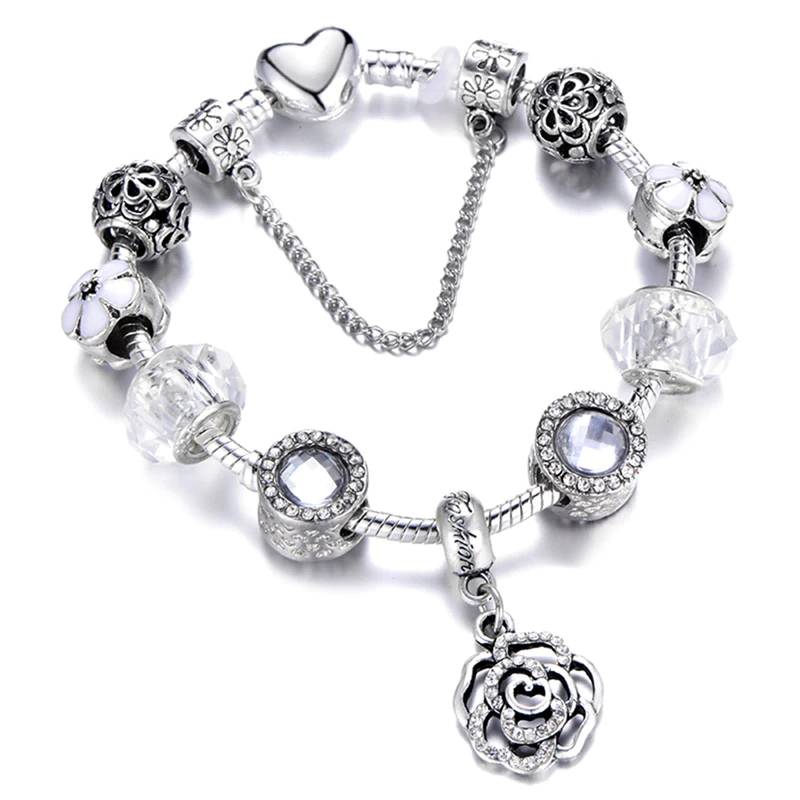 Women's Silver Charm Bracelet