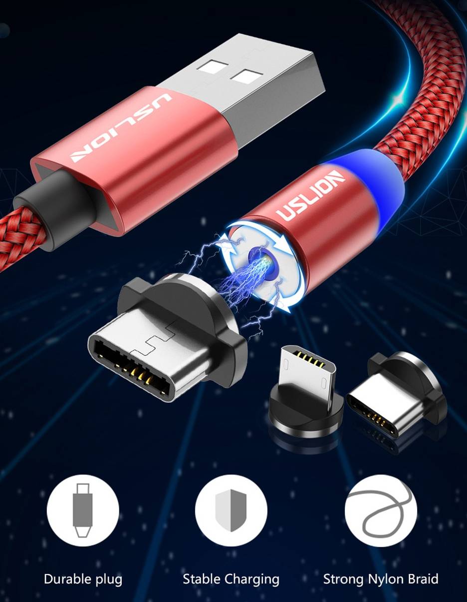 Magnetic USB Fast Charging Micro / Type C Cable Magnetic USB Fast Charging Micro / Type C Cable