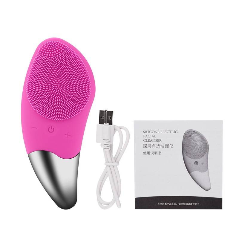 Ergonomic Electric Silicone Facial Cleansing Brush Ergonomic Electric Silicone Facial Cleansing Brush