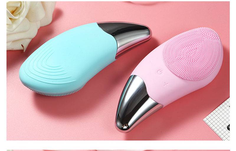 Ergonomic Electric Silicone Facial Cleansing Brush Ergonomic Electric Silicone Facial Cleansing Brush