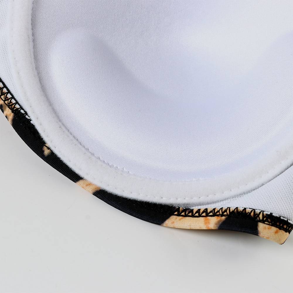 Women's Animal Patterned Bandeau Bikini