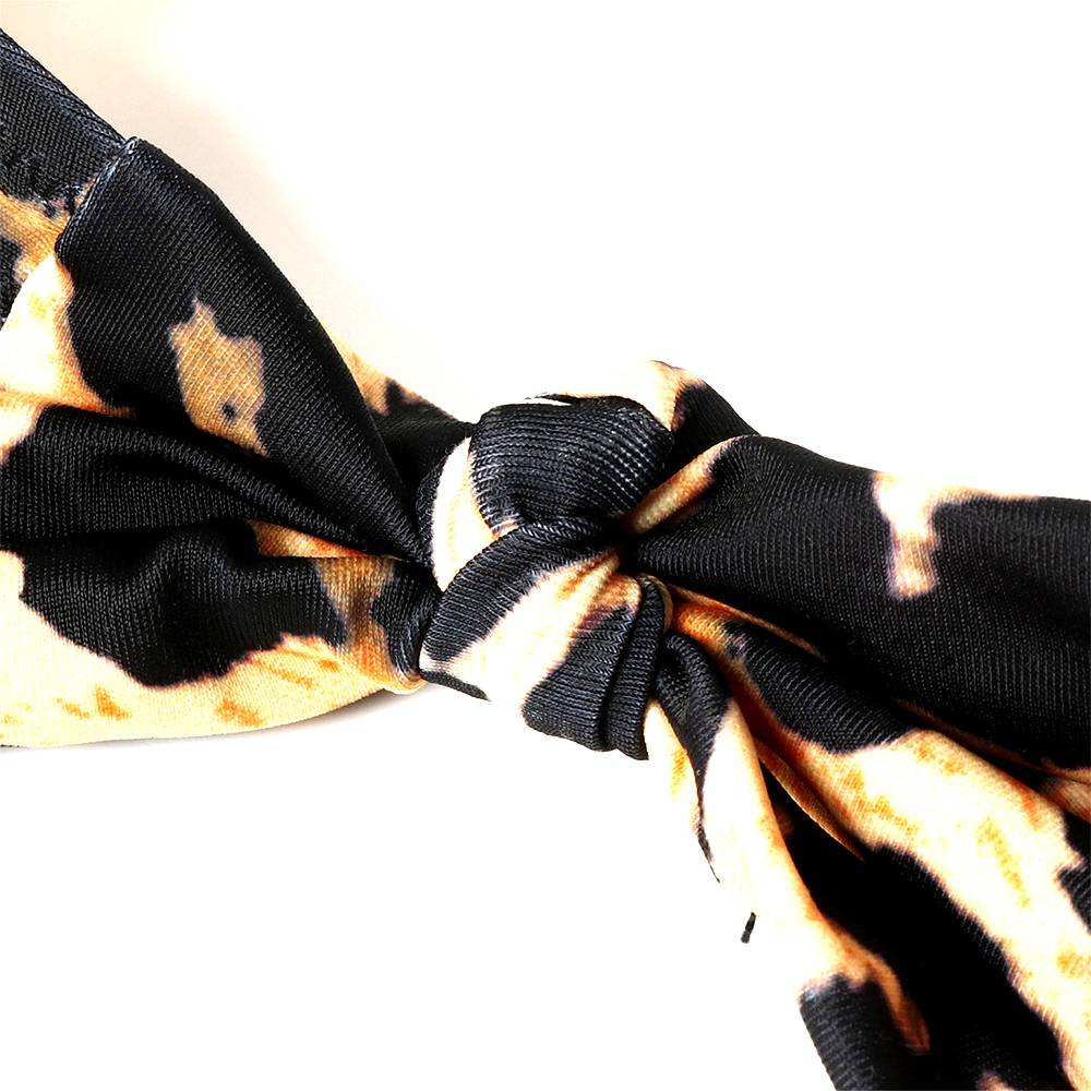 Women's Animal Patterned Bandeau Bikini