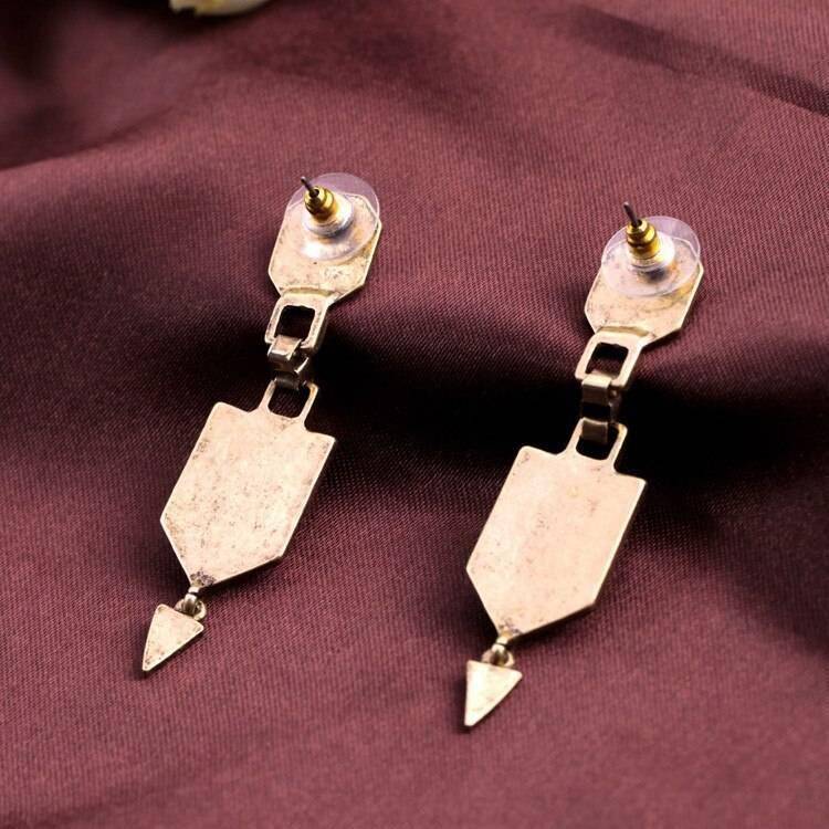 Vintage Style Green Crystal Drop Earrings for Women Vintage Style Green Crystal Drop Earrings for Women