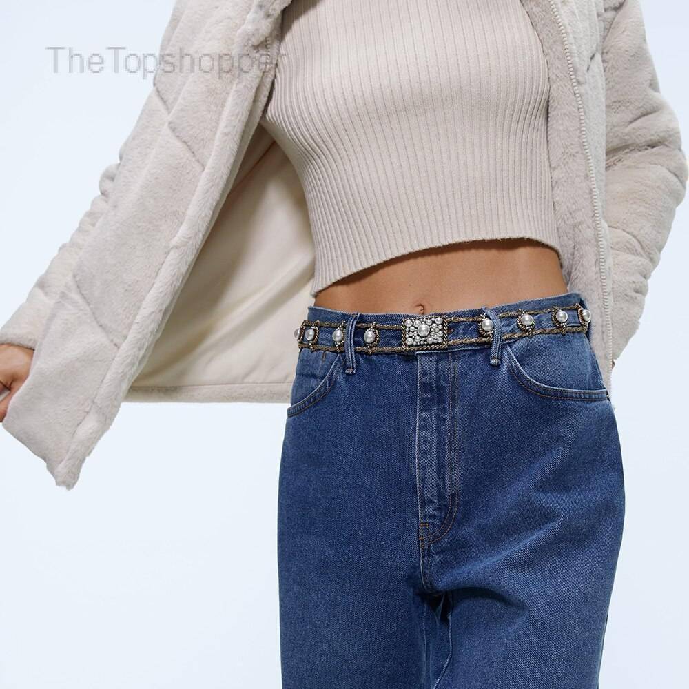 Women's Geometric Petterned Handmade Belt Women's Geometric Petterned Handmade Belt