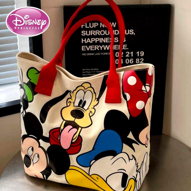 Disney Cartoon Large Capacity Canvas Shoulder Bag